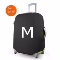 ราคา ถุงผ้าคลุมกระเป๋าเดินทาง แบบผ้ายืด Lycra spandex travel suitcase spandex luggage cover ไซร์ M ขนาดกระเป๋า 22 24 นิ้ว สีดำ (100215134)