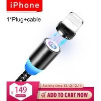 ราคา INIU สายแม่เหล็ก LED Type Cสายชาร์จเร็วสำหรับ Iphone 11 XS MAX XR 8X7 6 6S Plus 5 5S สายชาร์จโทรศัพท์แม่เหล็กสายชาร์จสีดำแดงทองเงิน1M 2M (1093322073)