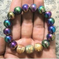 ราคา ประคำข้อมือ เม็ดประคำ 12 มิล เหล็กไหลปีกแมลงทับ สร้อยข้อมือ เหล็กไหลสีรุ้ง ประคำพระสมเด็จม้วน แร่ดูดทรัพย์ สมเด็จโต สร้อยลูกปัดเหล็กไหล มวลสาร ศักดิ์ สิทธิ์ สร้อยยืดได้ (17969072209)