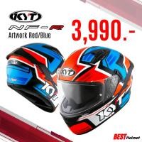 ราคา หมวกกันน็อค KYT NF R Graphic RED Blue (20571162395)