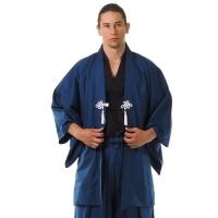 ราคา เสื้อคลุมกิโมโน เสื้อคลุมแบบญี่ปุ่น เสื้อกิโมโน เสื้อคลุมฮาโอริญี่ปุ่น สีน้ำเงิน Kimono Haori Jacket (9370230)