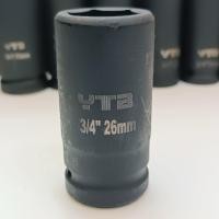 ราคา ลูกบล็อกยาว บล็อกลม 3 4 6หุน เบอร์ 26 มม สำหรับ บล็อกลม บล็อกแบต บล็อกไฟฟ้า IMPACT SOCKET (19707447371)