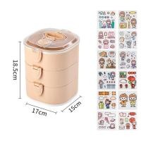 ราคา ปิ่นโตใส่อาหาร ปิ่นโตไมโครเวฟ ปิ่นโตทรงสี่เหลี่ยม ปิ่นโต 2 3 ชั้น พร้อมช้อนในตัว (16017766312)