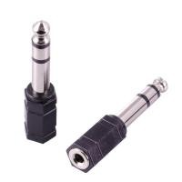 ราคา Audio 6 35mm Male Jack Stereo to 3 5mm Female Plug Connector Convertor Adapter (13102803958)