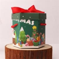 ราคา Party Decoration Candy Box Creative Portable Rope Christmas Eve Merry Christmas Paper Box Christmas Apples (20888815374)