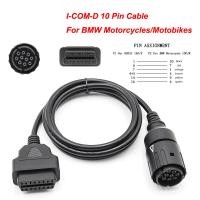 ราคา For BMW ICOM D 10 Pin Cable For Motorcycles Motobikes ICOM D OBD 2 OBD2 Car Diagnostic Auto Tool ODB2 Scanner Extension cable (16113171062)