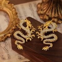 ราคา DASHU2 ต่างหู แฟชั่น ผญ ความงามสวยงาม ต่างหูราศีมังกรกระดุม เครื่องประดับอัญมณีอัญมณี สไตล์จีนจีน ต่างหูมังกรจีน สร้างสรรค์และสร้างสรรค์ โบราณโบราณ ต่างหูสตั๊ดรูปมังกรเงิน สาวๆ (20997758197)