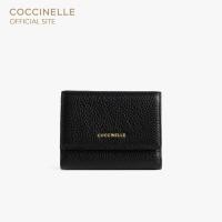 ราคา COCCINELLE กระเป๋าสตางค์ผู้หญิง รุ่น METALLIC สี NOIR (21008594028)