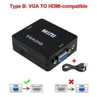 ราคา Mini HDMI To VGA Adapter สำหรับ PS3 XBOX TV Box PC แล็ปท็อปโปรเจคเตอร์ HDTV DVD 1080P HD VGA Video Converter Box (21170683708)