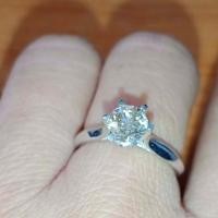 ราคา แหวนเพชรชู 1 เม้ด 1 0 กะรัต ทอง 2 40 กรัม 9k เพชรแท้ธรรมชาติ เบลเยี่ยมคัท (20547142387)