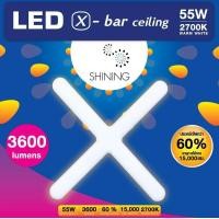 ราคา SHINING โคมลอย LED 55 วัตต์ X BAR SHINING วัตต์ สว่างพิเศษ ทดแทนหลอด 36 วัตต์ ได้ถึง 4 ดวง พร้อมชุดติดตั้ง มาตรฐาน มอก รับประกัน 1 ปี จาก หลอดไฟSHINING หลอดไฟโตชิบา Toshiba Lighting (354675001)