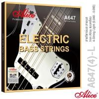 ราคา Alice A647 4 L สายกีตาร์เบส สายเบส สายเคลือบกันสนิม สายพันด้วยวัสดุอัลลอย์สีทอง ของแท้ 4 String Bass Strings Light 0 040 0 095 (11063586407)