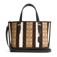 Coach C4086 Mollie Tote 25 In Signature Jacquard With Stripes กระเป๋าโท้ท