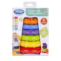 ราคา คูปอง 2 ต่อ Playgro Sort And Stack Tower ของเล่นห่วงเรียงซ้อน (17327704355)