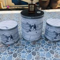 ราคา ชุดโต๊ะเก้าอี้นั่งลวดลายคลาสิควินเทจ ยกชุด3ตัว เลือกลายได้ (10861387868)