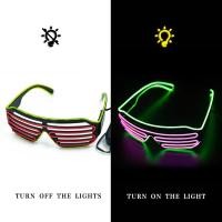 ราคา แว่นตาเรืองแสง LED gafas เรืองแสง Bril แว่นตากันแดดสะท้อนแสงคริสต์มาสเรืองแสงแก้วสำหรับอุปกรณ์ปาร์ตี้เครื่องแต่งกายใหม่ (21170208549)