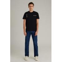 ราคา Mc jeans เสื้อยืดแขนสั้นผู้ชาย คอกลม สีดำ MTSZB24 (20455777197)