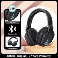 ราคา Onikuma หูฟังไร้สายแบบพับได้มีไฟ LED หูฟังสำหรับเล่นเกมระดับมืออาชีพหูฟังนักเล่นเกมชุดหูฟังพับได้สำหรับ PS5พีซี (21171032300)