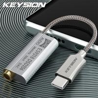 ราคา KEYSION ตัวถอดรหัส USB เครื่องขยายเสียง DAC หูฟัง Hi Fi สำหรับ iPhone 15 Pro Max 32bit อะแดปเตอร์เสียง3 5มม DSD256 ES9318 384KHz (20921686418)