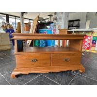 ราคา ตู้ไม้วางทีวี ไม้สัก ย103xล44xส60cm ตู้ทีวี 2 ลิ้นชัก ตู้เอนกประสงค์ ตู้โชว์ (20435811429)