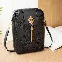 ราคา กระเป๋าสตางค์ ห้อยมงกุฎ แนวตั้ง ใส่โทรศัพท์ได้ ลายน่ารัก สไตล์เกาหลี (17149077709)
