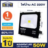 ราคา สปอร์ตไลท์ LED 50W 100W 150W 200W แสงสีขาว Daylight 6500K Warm White 3000K ฟลัดไลท์ Spotlight Floodlight แอลอีดี ใช้ไฟบ้าน สปอตไลท์ 220V VSC (20577352729)