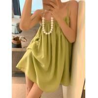 ราคา พร้อมส่ง green vest dress C2876 เดรสยาวสายเดี่ยว เดรสสายเดี่ยว มี 2 ความยาว สั้น ยาว (12506339639)