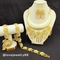 ราคา ชุดเครื่องประดับชุดไทย สีทอง 3 ชิ้น ต่างหู สร้อย เข็มขัด ออกงานต่าง ๆ มีหลายแบบให้เลือก สินค้าพร้อมส่งจากประเทศไทย (20654418249)