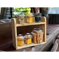 ราคา ชั้นวางของ วางแคสตัส ขายขนม แบบminimol ทำจากไม้สัก (20694525564)