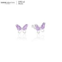 ราคา Louis Montini Jewelry Sterling Silver 925 Earrings ต่างหูเงินแท้ 92 5 ต่างหูผู้หญิง รูปผีเสื้อ LJER51 (20671643661)
