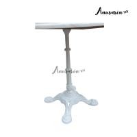 ราคา Anusarin Bistro Cast Iron Table with Artificial Marble Top 60 cm White โต๊ะขาเหล็กหล่อสีขาว ท็อปหินสังเคราะห์สีขาว 60 ซม (9012512860)