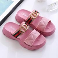 ราคา รองเท้าแตะแฟชั่นผู้หญิง ใส่สบายทรงสวยไม่กัดเท้า รองเท้าแฟชั่น หน้ากุชชี่ พื้นนิ่ม ใส่สบาย พร้อมส่ง sy110 (18234647543)