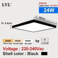 ราคา ไฟติดเพดาน LED ทรงสี่เหลี่ยมลายเนื้อไม้ CCT lampu penerangan rumah ห้องครัวห้องนอนพื้นผิวห้องนั่งเล่นห้องน้ำโคมไฟติดเพดานแบบโมเดิร์น (21170571890)
