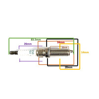 ราคา หัวเทียน อิริเดียม 90919 01253 DENSO SC20HR 11 (20638671793)