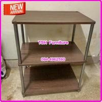 ราคา ชั้นวางของ ขนาด 40x60x76 ซม ชั้นวางของไม้ ชั้นวางของโชว์ ชั้นวางของเล่น ชั้นวางไมโครเวฟ ชั้นวางทีวี ชั้นวาง ชั้นอเนกประสงค์ (390888354)