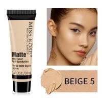 ราคา MISS ROSE ฟาวเดชั่น รองพื้น เนื้อแมท คอนซีลเลอร์สีด้านธรรมชาติสำหรับแต่งหน้าช่วยให้ผิวเรียบเนียนกันน้ำกันเหงื่อได้ติดทนนานปกปิดรูขุมขน (11299268614)
