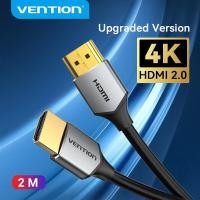 ราคา Vention สาย hdmi 2 0 ต่อทีวีสาย HDMI Cable สายhdtv Slim HDMI to HDMI 2 0 HDR 4K 60Hz for Splitter Extender 1080P Cable for PS4 HDTV Projector สายhdmi (11819298729)