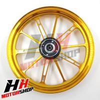 ราคา ล้อแม็ก CLICK125 I PCX ล้อแม็กแต่งก้านตรง งาน CNC สีทอง สีดำ ขนาด 1 85 14 2 50 14 (20985500869)