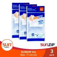 ราคา SUNZIP ซันซิป ถุงซิปอเนกประสงค์ รุ่น H1 ขนาด 7 x 10 ซม ซิปล็อคแน่นหนา (9653675287)