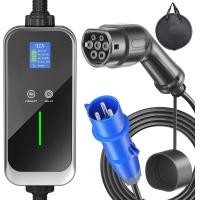 ราคา จัดส่งจากไทย Type2 EV Charger กล่องชาร์จแบบพกพา Type2 EV Charger 16A 32A 5M 3 5 7 2KW สายชาร์จ EV พร้อมกระเป๋าของขวัญ (20113643525)