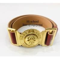 ราคา เข็มขัดลูกเสือ ผู้ชาย สีน้ำตาล PU ชุดลูกเสือ อุปกรณ์ลูกเสือ หัวทองเหลือง สายคุณภาพดี (18894422771)