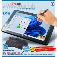ราคา วินโดวส์แท็บเล็ต FUJITSU ArrowsTab Q506 RAM 4 GB SSD 64 128 GB มีกล้องในตัว ฟรีปากกาตรงรุ่น Pen Leather Case เคสหนัง Keyboard 3 อย่าง สภาพสวย USED Tablet มีประกัน By Totalsolution (14256881160)