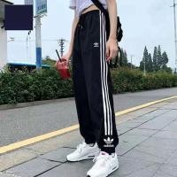ราคา Adidas ของแท้ 100 กางเกงวอร์ม ปักลายโลโก้ สามแถบ พลัสไซซ์ สไตล์คลาสสิก สําหรับผู้หญิง (20214038768)