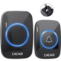 ราคา ปลั๊ก UK กริ่งประตูไร้สายระยะ300เมตรกริ่งประตูบ้านกันน้ำแบบแหวนกระดิ่ง60นิ้วแบตเตอรี่1 2ปุ่มไฟฟ้ากระแสสลับ1ตัวรับสัญญาณ110V 220V 240V ไฟ Led สำหรับความปลอดภัยในบ้านออฟฟิศกันฝุ่น (21257587637)