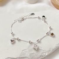 ราคา Yourdays Silver bracelet with heart สร้อยข้อมือเงินแท้ห้อยตุ้งติ้งหัวใจ (17699534472)