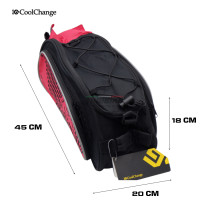 ราคา กระเป๋าทัวร์ริ่งจักรยานวางตะแกรงหลัง มีแถมฟรีผ้ากันฝน COOLCHANGE (9614027023)