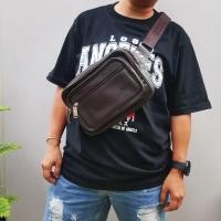 ราคา กระเป๋าคาดอก คาดเอว 2IN1 หนัง pU อย่างดี หนังกันน้ำ แบรนด์แท้ WOLWES ORIGINAL 100 งานไทย ใส่ของได้เยอะช่องซิปมากถึง 5ช่อง (14983769533)