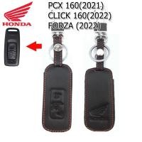 ราคา ปลอกกุญแจรีโมทรถมอเตอร์ไซต์ฮอนด้า Honda PCX 160 Click 160 Forza ปี 2022เคสหนังแท้หุ้มรีโมท ซองหนังแท้่ใส่กุญแจรถมอเตอร์ไซต์ฮอนด้า กันรอยกันกระแทก (16939050163)