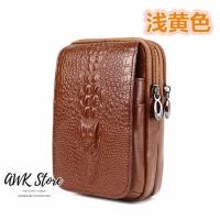 ราคา AWK โทรศัพท์มือถือกระเป๋าเข็มขัดหนังสวมใส่เข็มขัด 5 56 นิ้วมินิเข็มขัดกระเป๋าหนังวัวย้อนยุคลายจระเข้กระเป๋าเข็มขัด HQB 121 (2039014501)