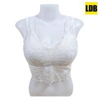 ราคา เสื้อกล้ามสาวอวบ โชว์หลัง ลายลูกไม้ ชุดชั้นใน ซับใน สปอร์ตบรา ครึ่งตัว รุ่น L1120 (21127563522)